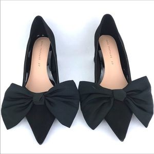 Fun Black bowed shoes from Zara size 37